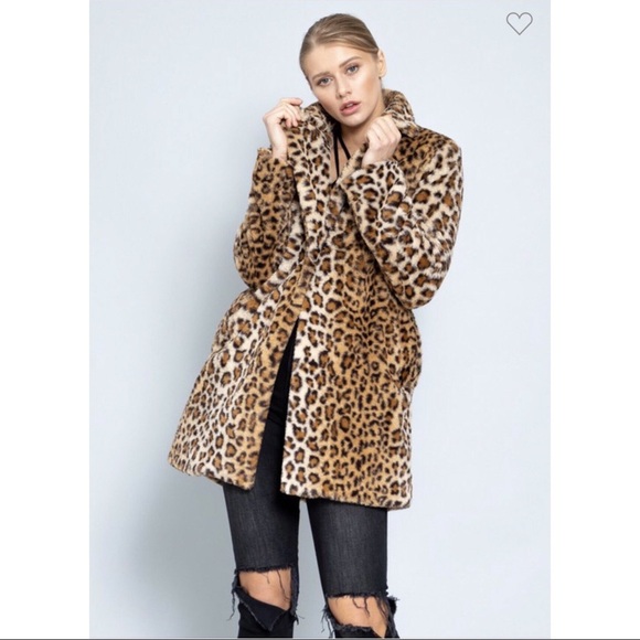 Anastasia Faux Fur Coat - Leopard - Picture 8 of 8